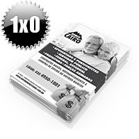 FOLDER SULF. 75g 10x15 - PRETO E BRANCO - 1x0 - 2500 UNID