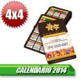 CAL DE BOLSO COU. 300g UV FR 2014 - 4x4 - 500 UNID