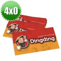 Cartão de Visita Couchê 250g UV FR 9x5 - 4x0 - 1000 UNID