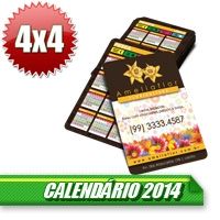 CAL DE BOLSO COU. 300g UV FR 2014 - 4x4 - 500 UNID