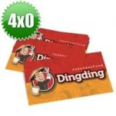 Cartão de Visita Couchê 250g UV FR 9x5 - 4x0 - 500 UNID